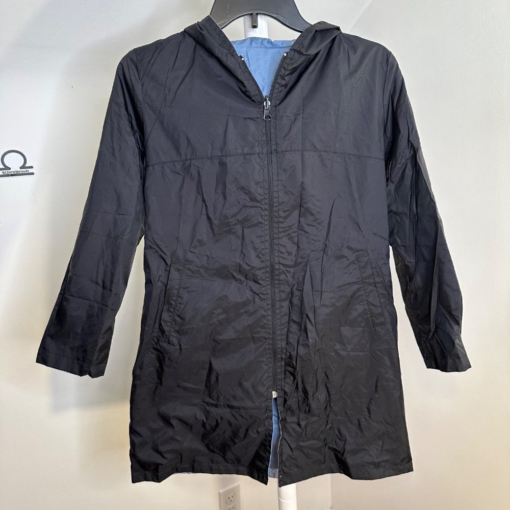 Rothschild Black and Blue Reversible Windbreaker Jacket Mโ